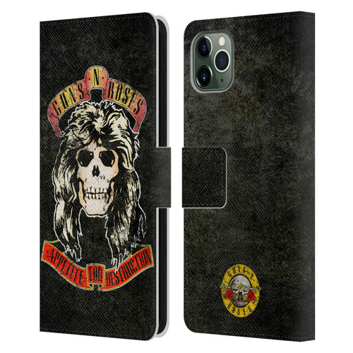 Guns N' Roses Vintage Adler Leather Book Wallet Case Cover For Apple iPhone 11 Pro Max