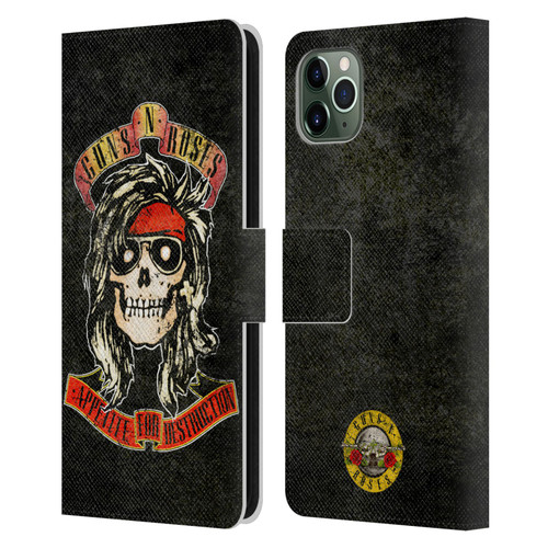 Guns N' Roses Vintage McKagan Leather Book Wallet Case Cover For Apple iPhone 11 Pro Max