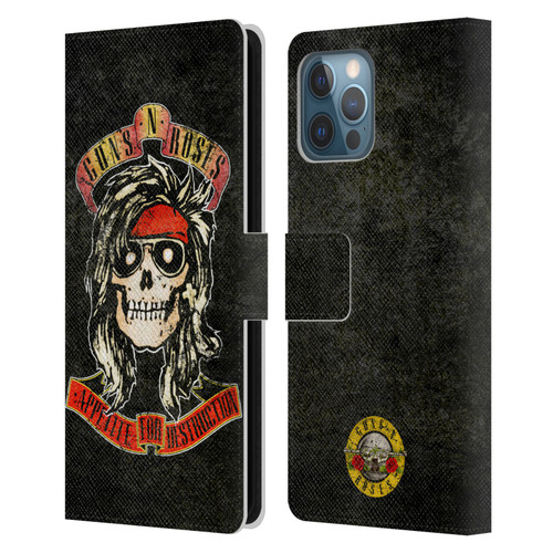 Guns N' Roses Vintage McKagan Leather Book Wallet Case Cover For Apple iPhone 12 Pro Max