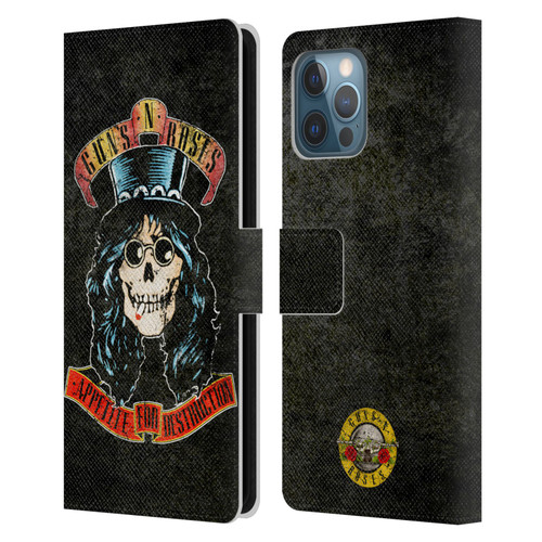 Guns N' Roses Vintage Slash Leather Book Wallet Case Cover For Apple iPhone 12 Pro Max