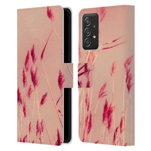Dorit Fuhg Nature Pink Summer Leather Book Wallet Case Cover For Samsung Galaxy A53 5G (2022)