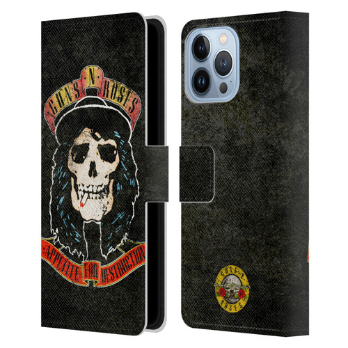 Guns N' Roses Vintage Stradlin Leather Book Wallet Case Cover For Apple iPhone 13 Pro Max