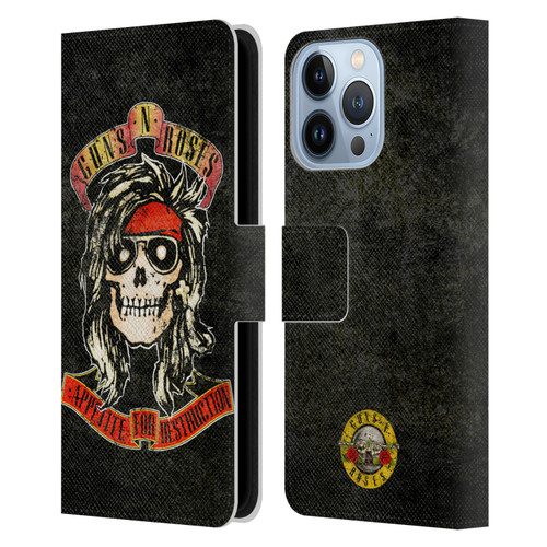 Guns N' Roses Vintage McKagan Leather Book Wallet Case Cover For Apple iPhone 13 Pro