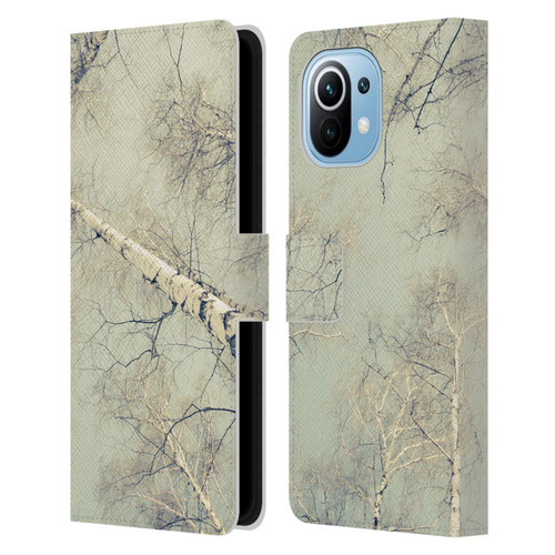 Dorit Fuhg Nature Birch Trees Leather Book Wallet Case Cover For Xiaomi Mi 11