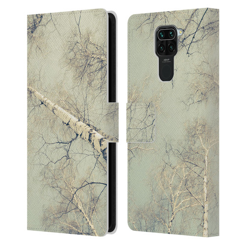 Dorit Fuhg Nature Birch Trees Leather Book Wallet Case Cover For Xiaomi Redmi Note 9 / Redmi 10X 4G