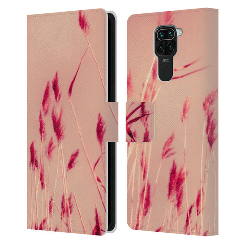 Dorit Fuhg Nature Pink Summer Leather Book Wallet Case Cover For Xiaomi Redmi Note 9 / Redmi 10X 4G