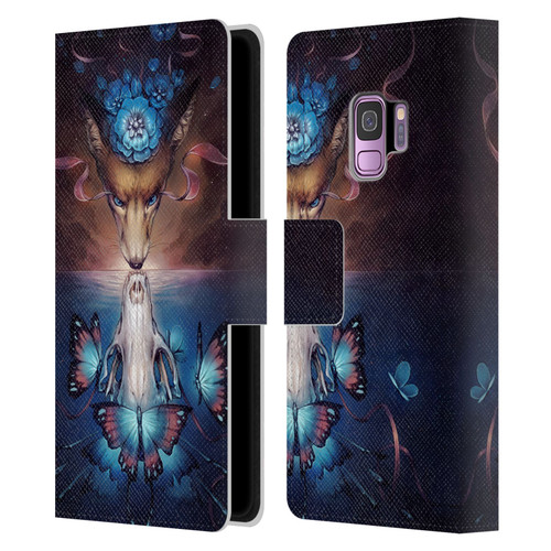 Jonas "JoJoesArt" Jödicke Wildlife 2 Beautiful Death Leather Book Wallet Case Cover For Samsung Galaxy S9