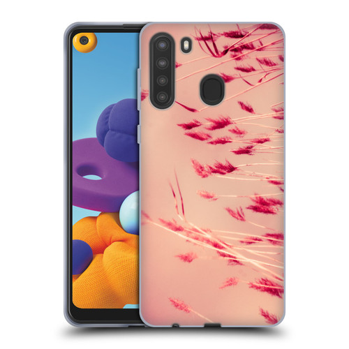 Dorit Fuhg Nature Pink Summer Soft Gel Case for Samsung Galaxy A21 (2020)