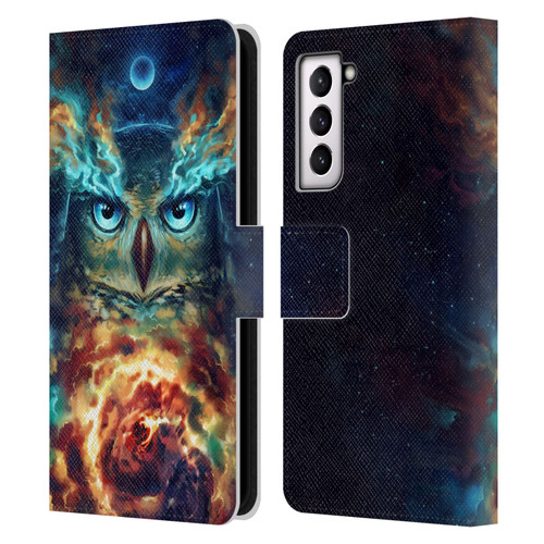 Jonas "JoJoesArt" Jödicke Wildlife 2 Aurowla Leather Book Wallet Case Cover For Samsung Galaxy S21 5G