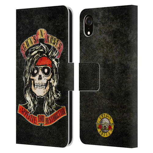 Guns N' Roses Vintage McKagan Leather Book Wallet Case Cover For Apple iPhone XR