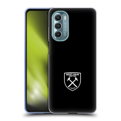 West Ham United FC Crest White Logo Soft Gel Case for Motorola Moto G Stylus 5G (2022)
