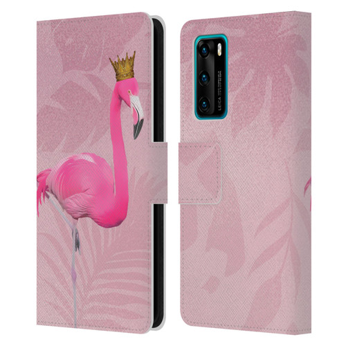 LebensArt Assorted Designs Flamingo King Leather Book Wallet Case Cover For Huawei P40 5G