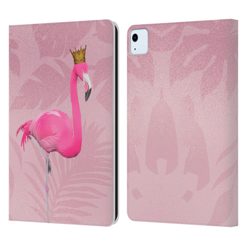 LebensArt Assorted Designs Flamingo King Leather Book Wallet Case Cover For Apple iPad Air 2020 / 2022