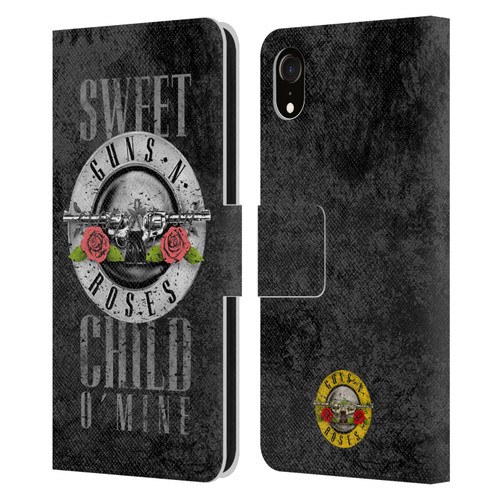 Guns N' Roses Vintage Sweet Child O' Mine Leather Book Wallet Case Cover For Apple iPhone XR