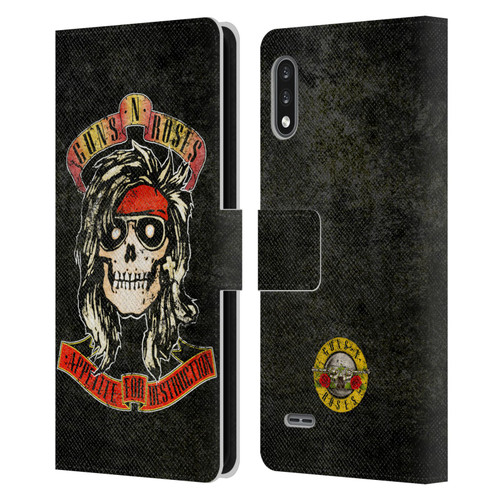 Guns N' Roses Vintage McKagan Leather Book Wallet Case Cover For LG K22