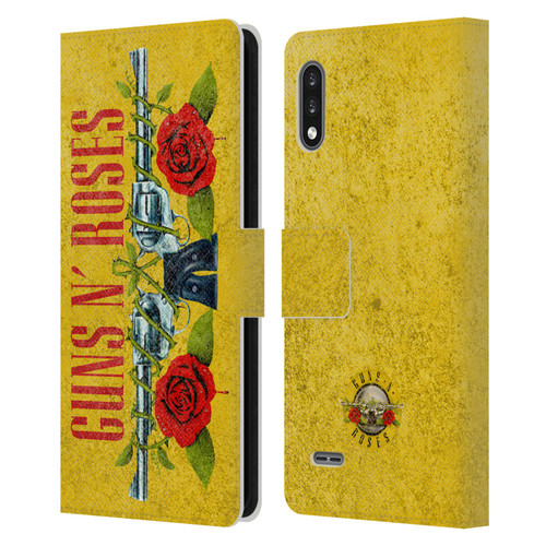 Guns N' Roses Vintage Pistols Leather Book Wallet Case Cover For LG K22