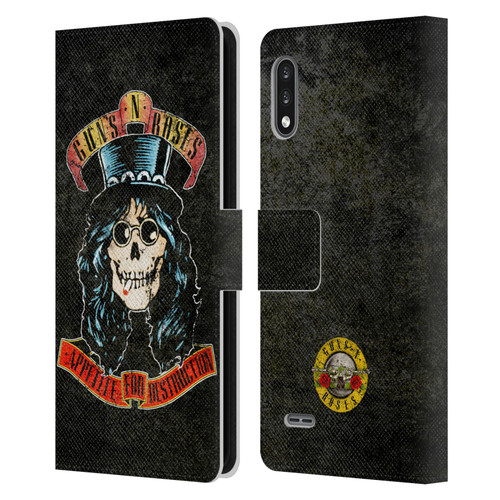 Guns N' Roses Vintage Slash Leather Book Wallet Case Cover For LG K22
