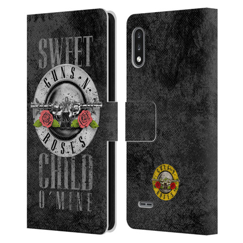 Guns N' Roses Vintage Sweet Child O' Mine Leather Book Wallet Case Cover For LG K22
