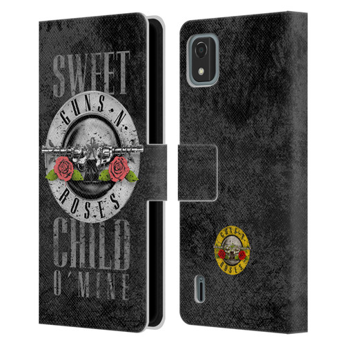 Guns N' Roses Vintage Sweet Child O' Mine Leather Book Wallet Case Cover For Nokia C2 2nd Edition