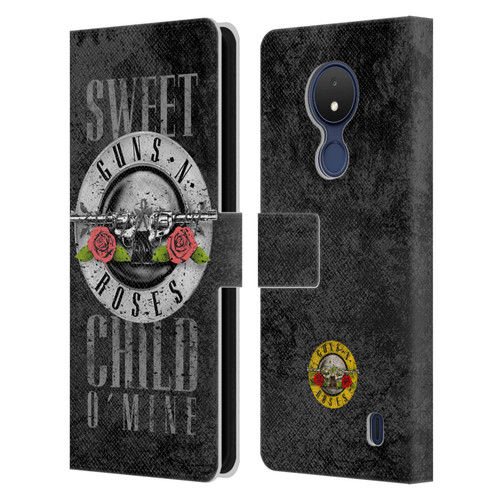 Guns N' Roses Vintage Sweet Child O' Mine Leather Book Wallet Case Cover For Nokia C21