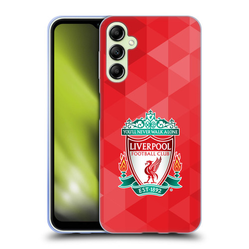Liverpool Football Club Crest 1 Red Geometric 1 Soft Gel Case for Samsung Galaxy A14 5G