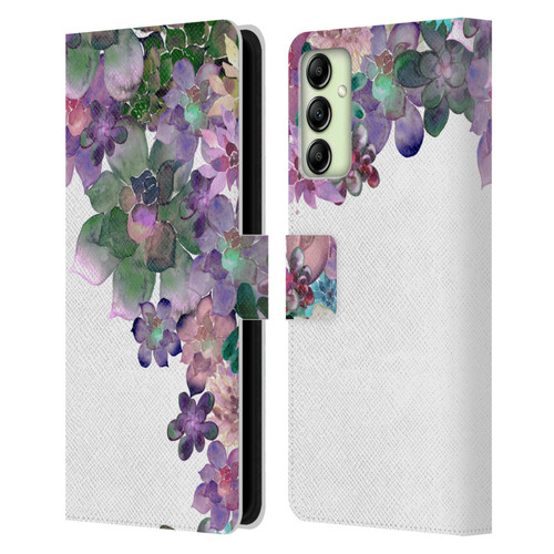 Monika Strigel My Garden Succulent Leather Book Wallet Case Cover For Samsung Galaxy A14 5G
