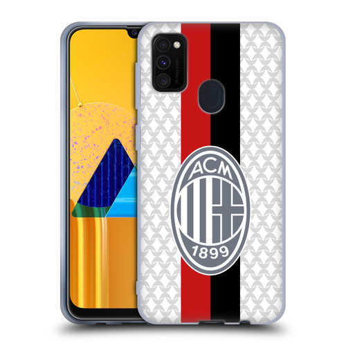 AC Milan 2023/24 Crest Kit Away Soft Gel Case for Samsung Galaxy M30s (2019)/M21 (2020)