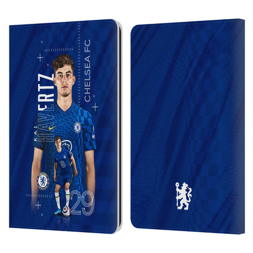 Chelsea Football Club 2021/22 First Team Kai Havertz Leather Book Wallet Case Cover For Amazon Kindle Paperwhite 1 / 2 / 3