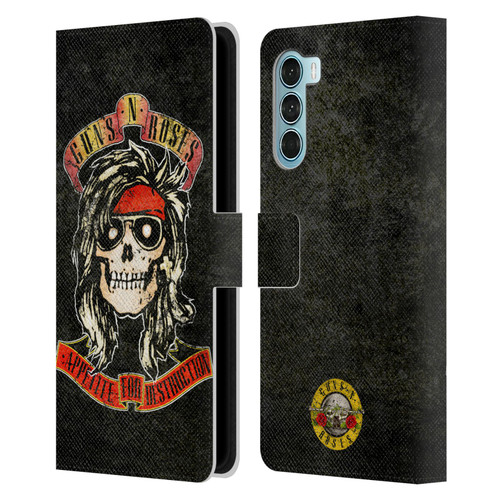 Guns N' Roses Vintage McKagan Leather Book Wallet Case Cover For Motorola Edge S30 / Moto G200 5G