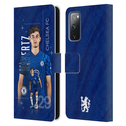 Chelsea Football Club 2021/22 First Team Kai Havertz Leather Book Wallet Case Cover For Samsung Galaxy S20 FE / 5G
