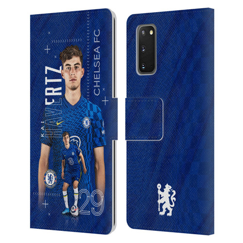 Chelsea Football Club 2021/22 First Team Kai Havertz Leather Book Wallet Case Cover For Samsung Galaxy S20 / S20 5G