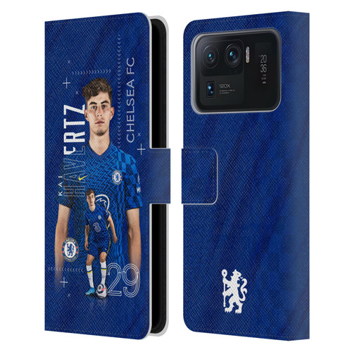 Chelsea Football Club 2021/22 First Team Kai Havertz Leather Book Wallet Case Cover For Xiaomi Mi 11 Ultra