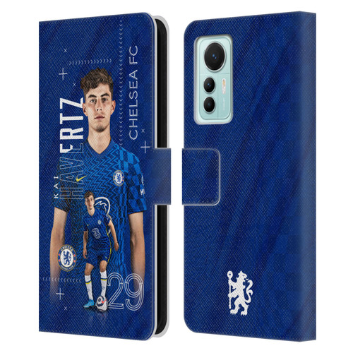 Chelsea Football Club 2021/22 First Team Kai Havertz Leather Book Wallet Case Cover For Xiaomi 12 Lite