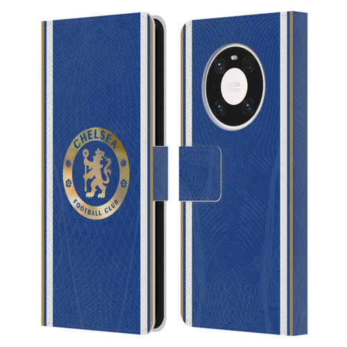 Chelsea Football Club 2023/24 Kit Home Leather Book Wallet Case Cover For Huawei Mate 40 Pro 5G
