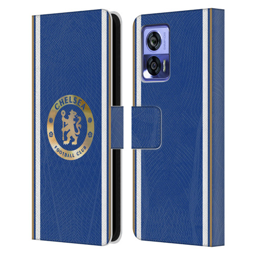 Chelsea Football Club 2023/24 Kit Home Leather Book Wallet Case Cover For Motorola Edge 30 Neo 5G