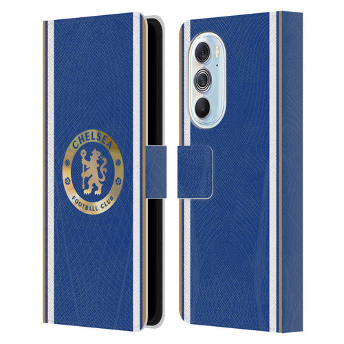 Chelsea Football Club 2023/24 Kit Home Leather Book Wallet Case Cover For Motorola Edge X30