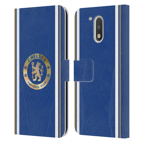 Chelsea Football Club 2023/24 Kit Home Leather Book Wallet Case Cover For Motorola Moto G41