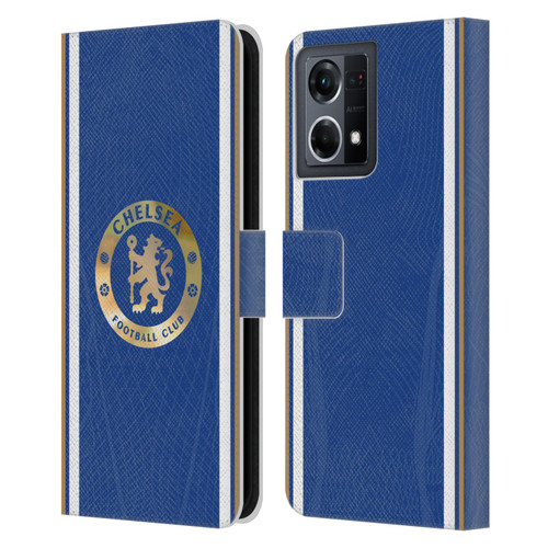 Chelsea Football Club 2023/24 Kit Home Leather Book Wallet Case Cover For OPPO Reno8 4G