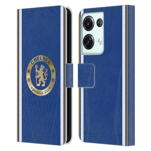 Chelsea Football Club 2023/24 Kit Home Leather Book Wallet Case Cover For OPPO Reno8 Pro