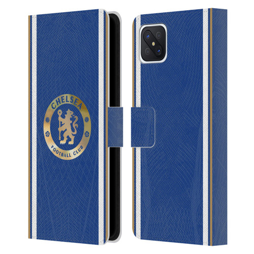 Chelsea Football Club 2023/24 Kit Home Leather Book Wallet Case Cover For OPPO Reno4 Z 5G