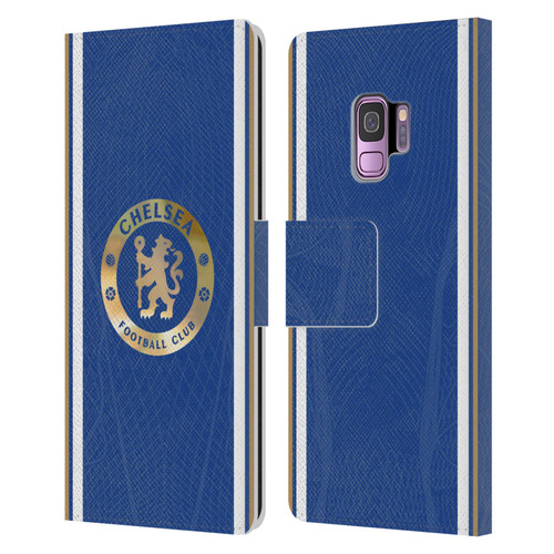 Chelsea Football Club 2023/24 Kit Home Leather Book Wallet Case Cover For Samsung Galaxy S9