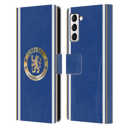 Chelsea Football Club 2023/24 Kit Home Leather Book Wallet Case Cover For Samsung Galaxy S21+ 5G