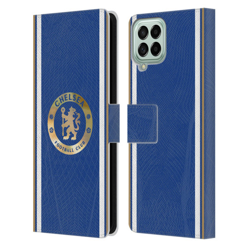 Chelsea Football Club 2023/24 Kit Home Leather Book Wallet Case Cover For Samsung Galaxy M33 (2022)