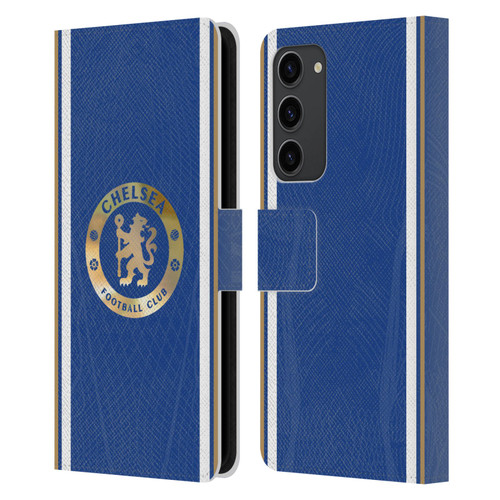 Chelsea Football Club 2023/24 Kit Home Leather Book Wallet Case Cover For Samsung Galaxy S23+ 5G