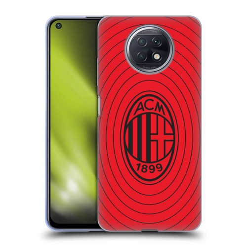 AC Milan Art Red And Black Soft Gel Case for Xiaomi Redmi Note 9T 5G