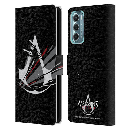 Assassin's Creed Logo Shattered Leather Book Wallet Case Cover For Motorola Moto G Stylus 5G (2022)