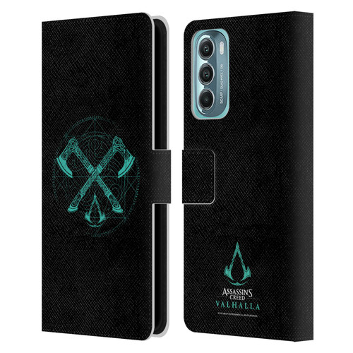 Assassin's Creed Valhalla Compositions Dual Axes Leather Book Wallet Case Cover For Motorola Moto G Stylus 5G (2022)