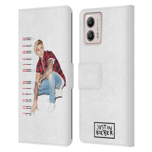 Justin Bieber Purpose Calendar Photo And Text Leather Book Wallet Case Cover For Motorola Moto G53 5G