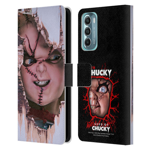 Seed of Chucky Key Art Doll Leather Book Wallet Case Cover For Motorola Moto G Stylus 5G (2022)