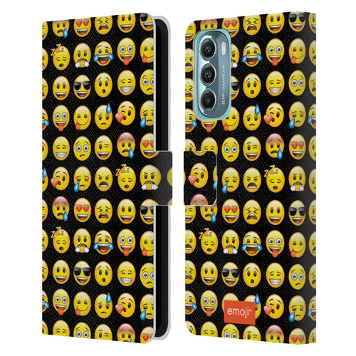 emoji® Smileys Pattern Leather Book Wallet Case Cover For Motorola Moto G Stylus 5G (2022)